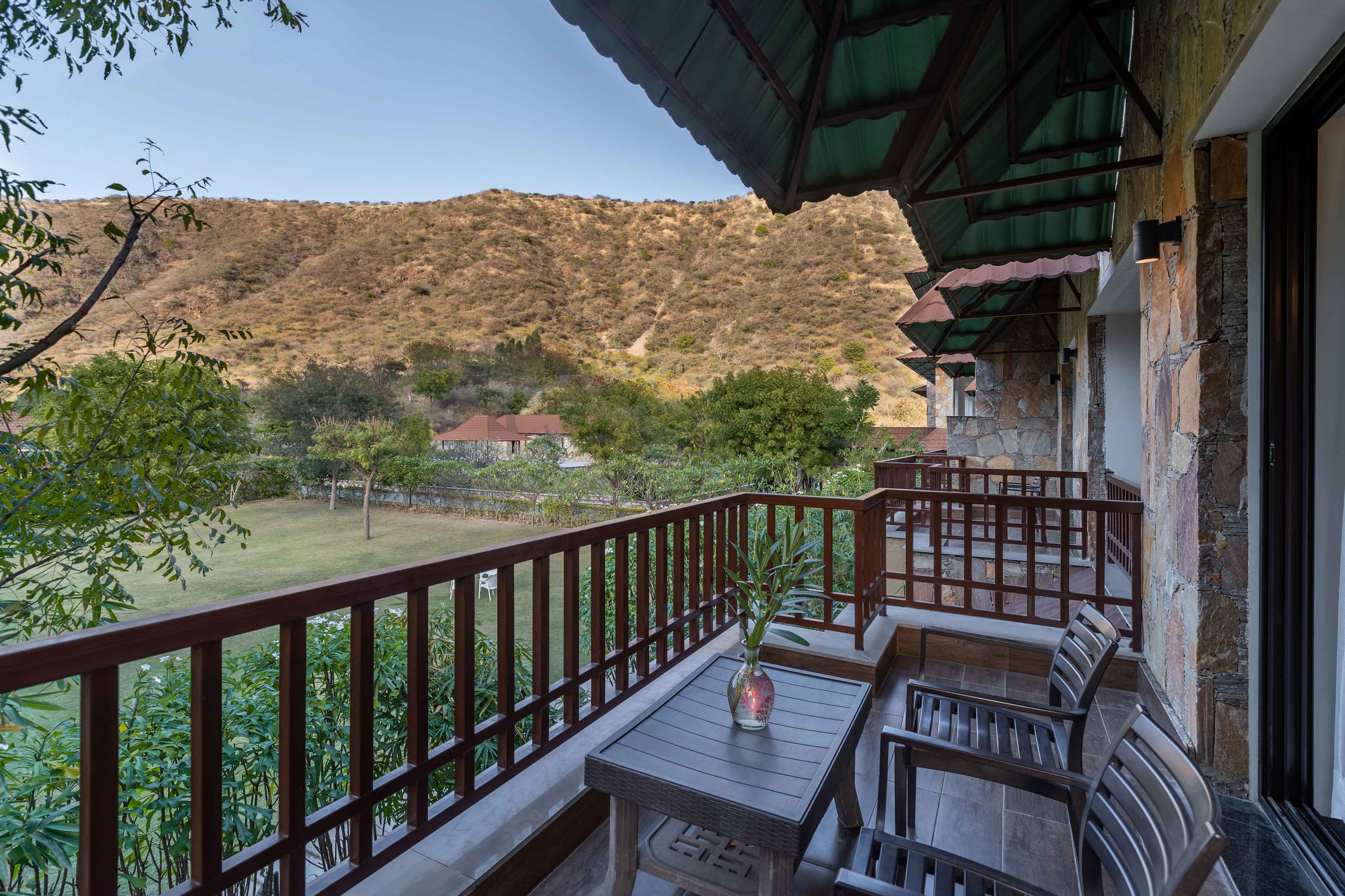 hill view balcony room